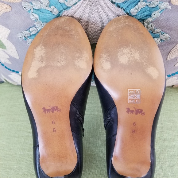 Coach Seneca Glazed Leather Booties - Picture 5 of 5